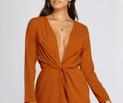 Knot Just Another Mini Dress