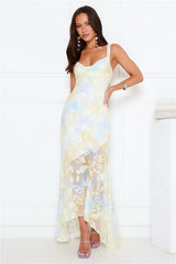 Lush Style Maxi Dress Yellow