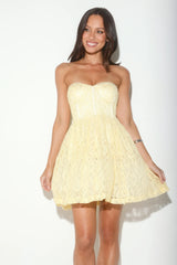 Soirée Star Strapless Sequin Mini Dress