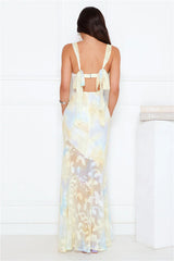 Lush Style Maxi Dress Yellow