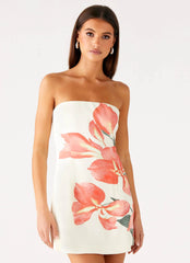 Denby Strapless Mini Dress - Siena Floral