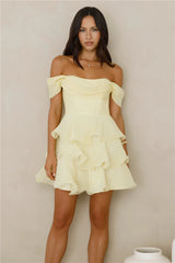 Pretty In The Sun Off Shoulder Mini Dress