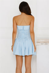Softest Gaze Strapless Mini Dress