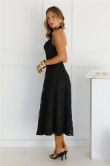 Disco Daze Halter Midi Dress