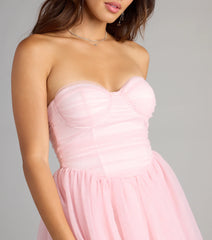 Sweet Flirt Tulle Corset Skater Dress