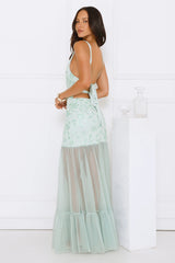 Pretty Girl Phase Mesh Maxi Dress
