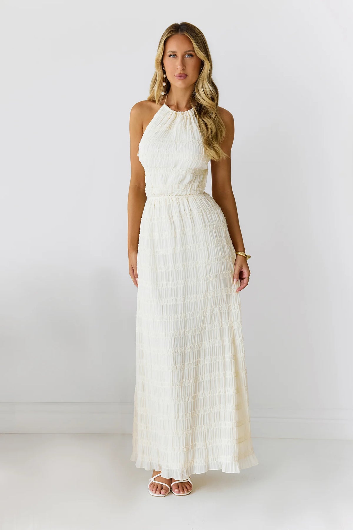 Sultry Samba Halter Maxi Dress