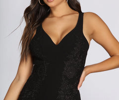 In Lust With Lace Mini Dress