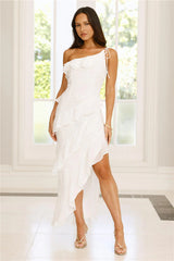 Embrace The Dream One Shoulder Midi Dress