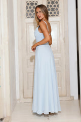 Frosted Bloom Maxi Dress