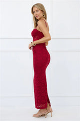 Chic After Dark Lace Maxi Dress