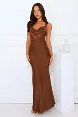 Permission To Party Satin Maxi Dress