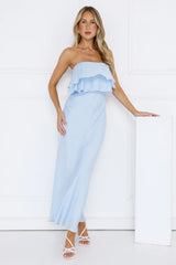Midnight In Paris Strapless Maxi Dress