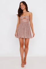 Glimmering Nights Strapless Mini Dress