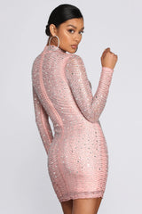 Dazzle Queen Heat Stone Mini Dress