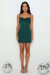 Cocktail Hour Chic Satin Mini Dress