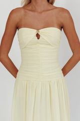 High Streets Strapless Maxi Dress Butter