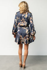 Venice Short Dress | Navy + Multi Floral