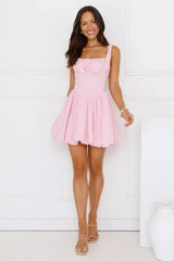 Dreamy Daze Bubble Mini Dress Pink