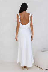 Chasing The Spark Satin Maxi Dress